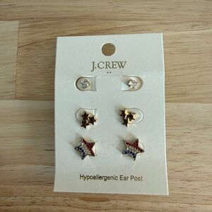 J. Crew Kids Star Earrings Set - Multicolor and Gold